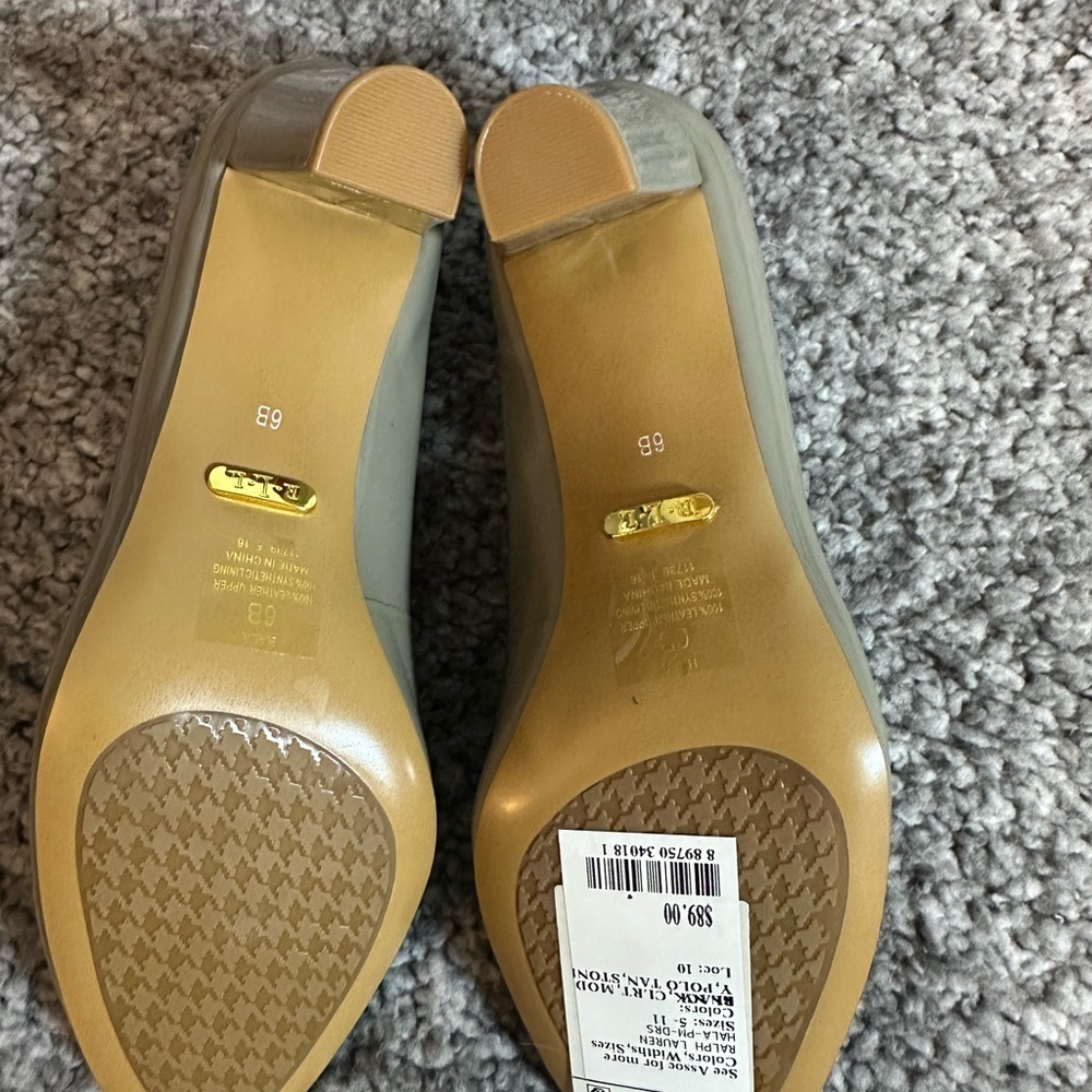 Lauren Ralph Lauren Beige Patent Leather Pumps Size 6 - Picture 8 of 10